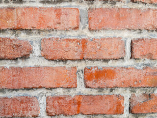 Obraz premium Closeup of old red brick wall texture background