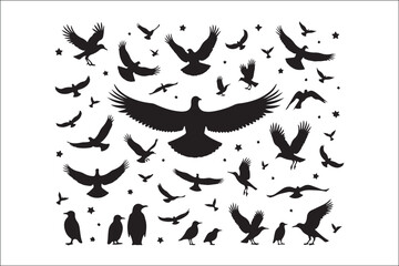 Bird Silhouette Bundle | Flying Birds Vector Clipart | SVG, PNG, EPS for Cricut & Laser Cutting

Birds Vector Silhouettes | Wildlife Animal SVG Files | Digital Bird Clipart for Crafts & Decor

Flying 