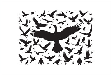 Bird Silhouette Bundle | Flying Birds Vector Clipart | SVG, PNG, EPS for Cricut & Laser Cutting

Birds Vector Silhouettes | Wildlife Animal SVG Files | Digital Bird Clipart for Crafts & Decor

Flying 