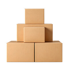 Stack of cardboard boxes, delivery, shipping, packaging