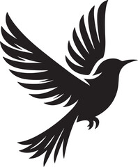 bird with wings vector