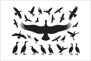 Bird Silhouette Bundle | Flying Birds Vector Clipart | SVG, PNG, EPS for Cricut & Laser Cutting

Birds Vector Silhouettes | Wildlife Animal SVG Files | Digital Bird Clipart for Crafts & Decor

Flying 