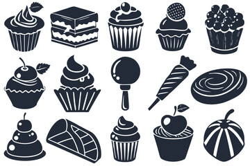 Minimalist Food Icon Collection – Vector Illustrations

