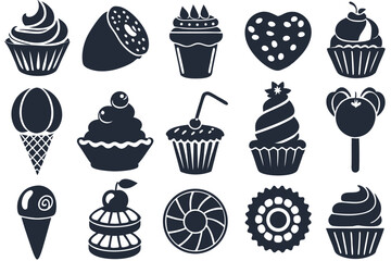 Minimalist Food Icon Collection – Vector Illustrations

