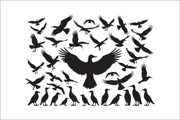 Bird Silhouette Bundle | Flying Birds Vector Clipart | SVG, PNG, EPS for Cricut & Laser Cutting

Birds Vector Silhouettes | Wildlife Animal SVG Files | Digital Bird Clipart for Crafts & Decor

Flying 