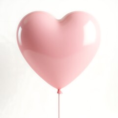 Pink heart balloon love romance Valentines soft