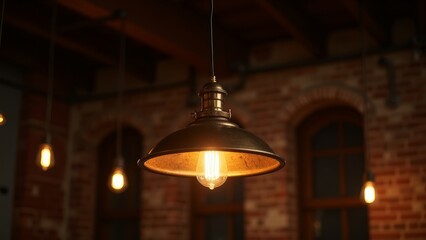 Warm atmosphere under retro lighting