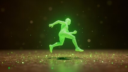 Running Energy Particle People