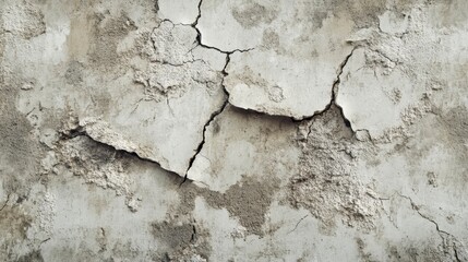 Obraz premium Cracked Weathered Concrete Wall Texture Background for Design Use