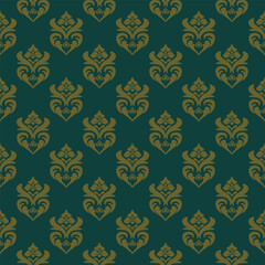 Damask pattern vector Perfect for bed sheets, carpets, and wallpapers, the seamless, vintage patterns add a touch of classic luxury to any fabric.