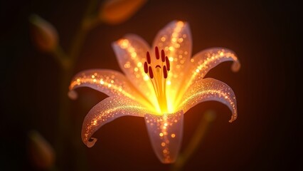 Blooming under the golden radiance