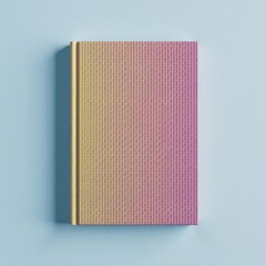 Plain background with mockup book cover and back cover design, fiction, paper