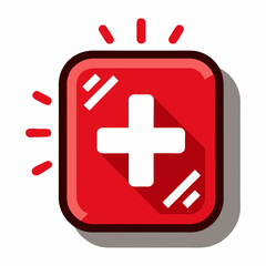 Fototapeta premium Emergency Exit Sign Vector Illustration