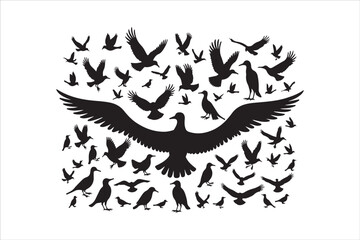 Bird Silhouette Bundle | Flying Birds Vector Clipart | SVG, PNG, EPS for Cricut & Laser Cutting

Birds Vector Silhouettes | Wildlife Animal SVG Files | Digital Bird Clipart for Crafts & Decor

Flying 