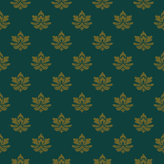 Damask pattern vector Perfect for bed sheets, carpets, and wallpapers, the seamless, vintage patterns add a touch of classic luxury to any fabric.