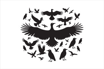 Bird Silhouette Bundle | Flying Birds Vector Clipart | SVG, PNG, EPS for Cricut & Laser Cutting

Birds Vector Silhouettes | Wildlife Animal SVG Files | Digital Bird Clipart for Crafts & Decor

Flying 