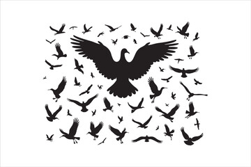 Bird Silhouette Bundle | Flying Birds Vector Clipart | SVG, PNG, EPS for Cricut & Laser Cutting

Birds Vector Silhouettes | Wildlife Animal SVG Files | Digital Bird Clipart for Crafts & Decor

Flying 