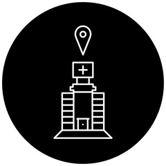 hospital location icon design