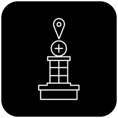 hospital location icon design