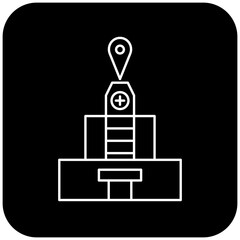 hospital location icon design