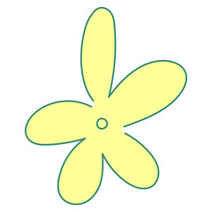 シンプルな花_ベクター素材_06