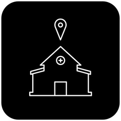 hospital location icon design