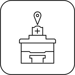 hospital location icon design