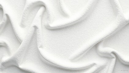 Vintage white cloth texture with soft folds and subtle creases, cotton weave, organic texture