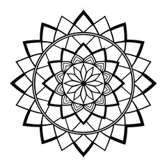 vector illustration of an abstract flower