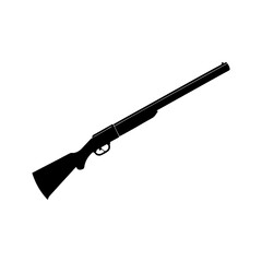 Shotgun Silhouette vector illustration