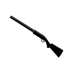 Shotgun Silhouette vector illustration