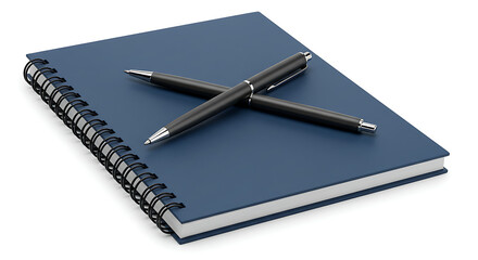 Deep Blue Notebook: 3D Rendered Textures, Sharp Focus AI Generated