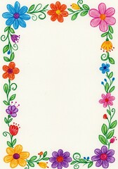 Fototapeta premium Elegant Paper Border Design – Decorative Frame for Creative and Formal Use