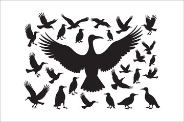 Bird Silhouette Bundle | Flying Birds Vector Clipart | SVG, PNG, EPS for Cricut & Laser Cutting

Birds Vector Silhouettes | Wildlife Animal SVG Files | Digital Bird Clipart for Crafts & Decor

Flying 