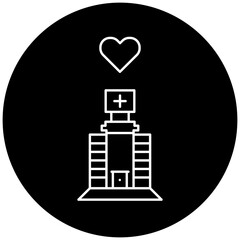 love hospital icon design