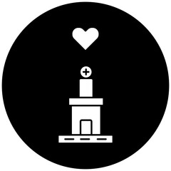 love hospital icon design