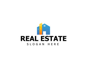  Estate Logo With House and Building Integrated Logo Symbol