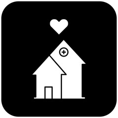 love hospital icon design