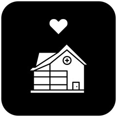 love hospital icon design
