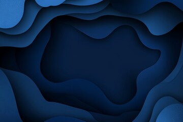 Obraz premium Abstract Dark Blue Layered Paper Cut Background for Design Use