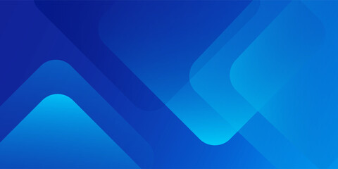 Abstract blue background with diagonal lines. Dynamic shapes composition. Vector