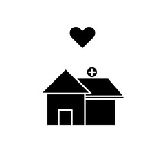 love hospital icon design
