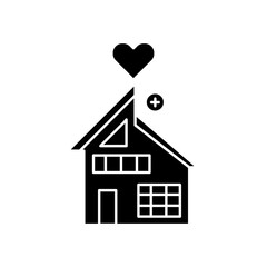 love hospital icon design