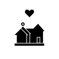 love hospital icon design