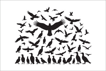 Bird Silhouette Bundle | Flying Birds Vector Clipart | SVG, PNG, EPS for Cricut & Laser Cutting

Birds Vector Silhouettes | Wildlife Animal SVG Files | Digital Bird Clipart for Crafts & Decor

Flying 