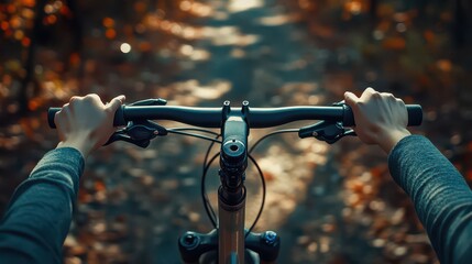 Cycling Through Autumn Trails
