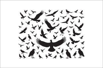 Bird Silhouette Bundle | Flying Birds Vector Clipart | SVG, PNG, EPS for Cricut & Laser Cutting

Birds Vector Silhouettes | Wildlife Animal SVG Files | Digital Bird Clipart for Crafts & Decor

Flying 