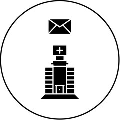 hospital email icon design