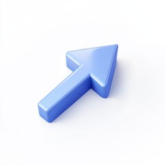 3D Light Blue Arrow Icon (2)
