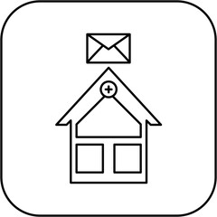 hospital email icon design